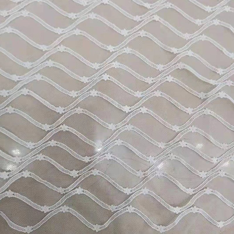 Lace Fabric Dress Kids Nylon Warp Knit for Women's Wear Wholesale Supp 2